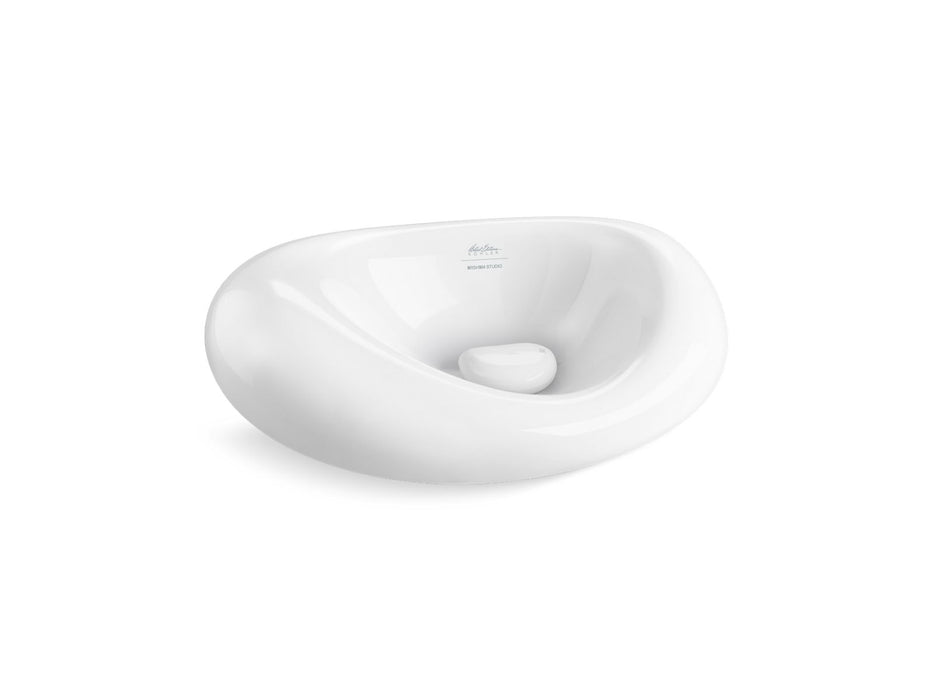 KOHLER K-32300 Landshapes 21-1/2" Oval Vessel Bathroom Sink, No Overflow