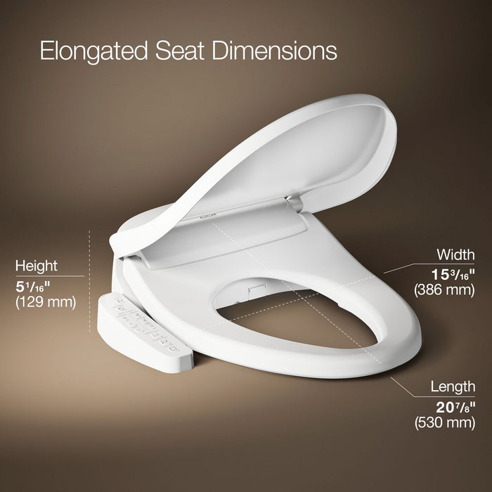 KOHLER K-32330 PureWash Elongated Bidet Toilet Seat