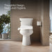 KOHLER K-32331 PureWash Round-front Bidet Toilet Seat