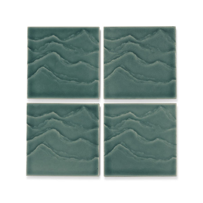 KOHLER K-32576 Landshapes 4" x 4" Feature Tile produced by the KOHLER WasteLAB