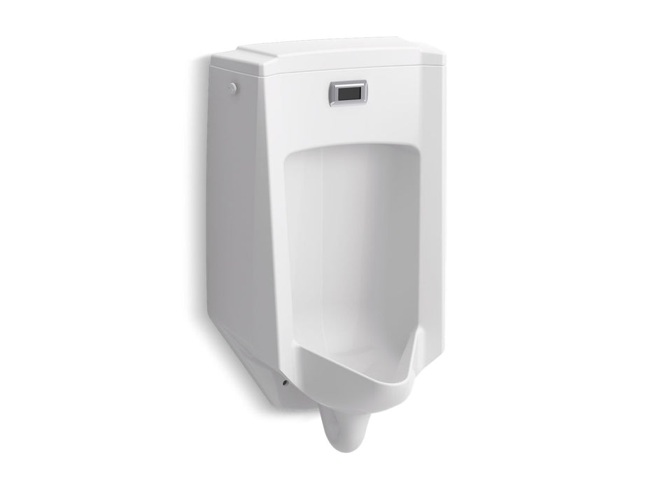 KOHLER K-32590 Bardon Wall-hung rear-spud touchless urinal, 0.5 gpf