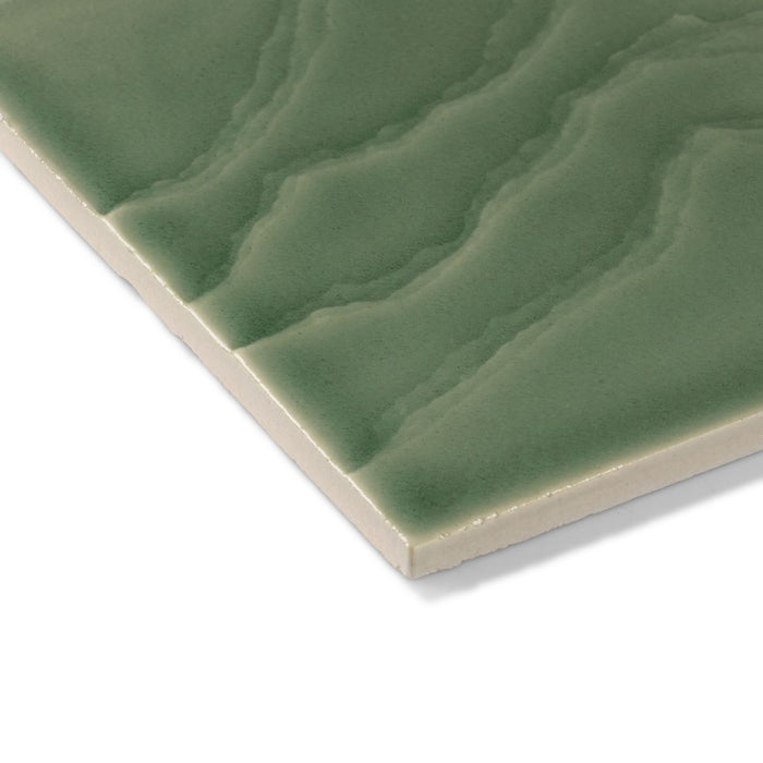 KOHLER K-32639 Landshapes 6" x 6" feature tile produced by the KOHLER WasteLAB