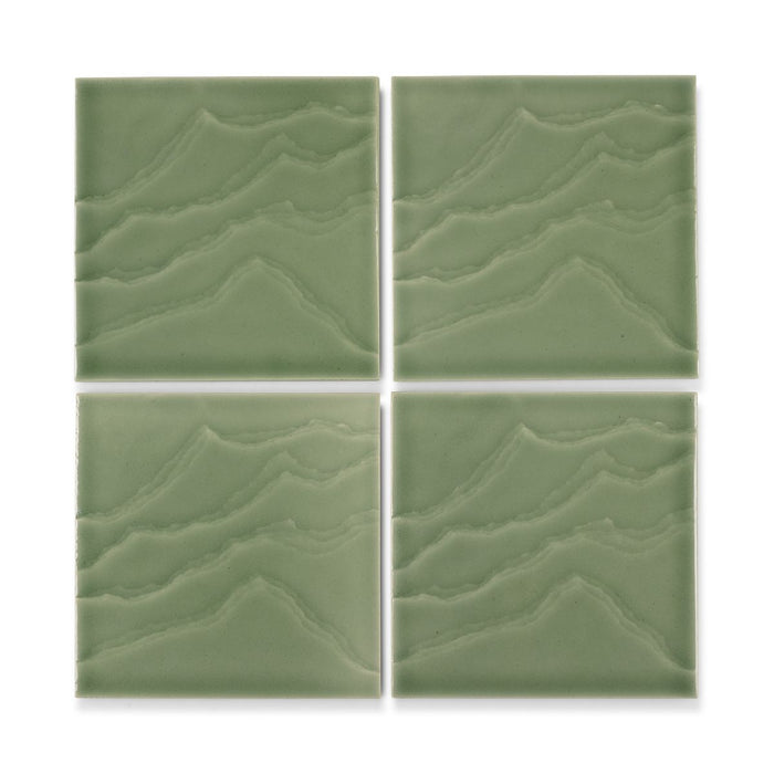 KOHLER K-32639 Landshapes 6" x 6" feature tile produced by the KOHLER WasteLAB