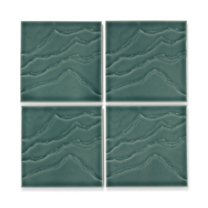 KOHLER K-32639 Landshapes 6" x 6" feature tile produced by the KOHLER WasteLAB