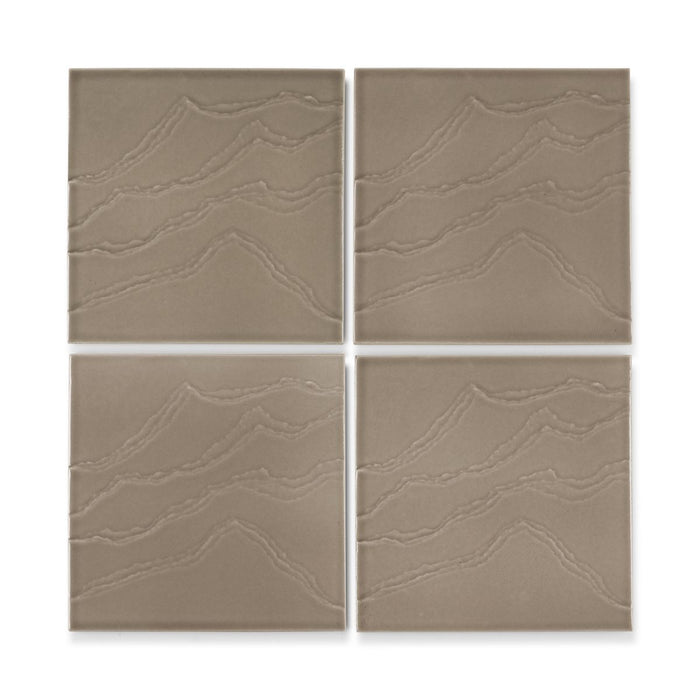 KOHLER K-32639 Landshapes 6" x 6" feature tile produced by the KOHLER WasteLAB