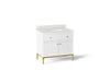 KOHLER K-32760 Calpa 36" bathroom vanity cabinet with sink and quartz top
