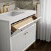 Kohler Calpa 36" bathroom vanity cabinet with sink and quartz top