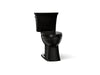 KOHLER K-32810 Kelston Two-piece elongated toilet, 1.28 gpf - Black Black