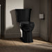 KOHLER K-32810 Kelston Two-piece elongated toilet, 1.28 gpf - Black Black