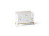 KOHLER K-32834 Calpa 48" bathroom vanity cabinet with sink and quartz top