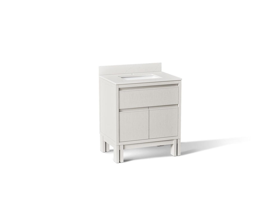 KOHLER K-32836 Solive 30" bathroom vanity cabinet with sink and quartz top