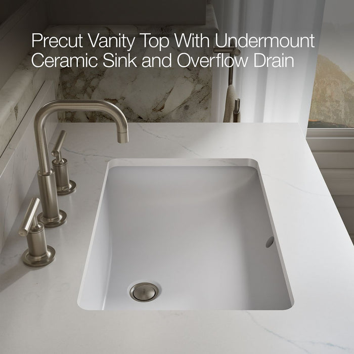 Kohler Solive 30" bathroom vanity cabinet with sink and quartz top