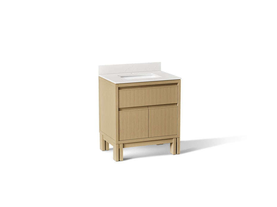 Kohler Solive 30" bathroom vanity cabinet with sink and quartz top