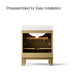 Kohler Solive 30" bathroom vanity cabinet with sink and quartz top
