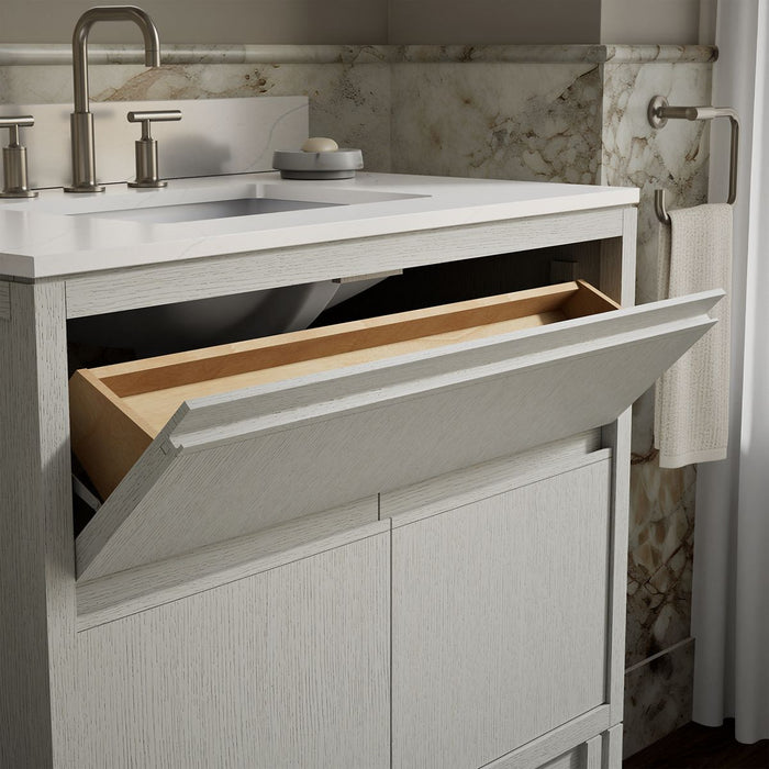 Kohler Solive 36" bathroom vanity cabinet with sink and quartz top