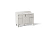 KOHLER K-32839 Solive 48" bathroom vanity cabinet with sink and quartz top
