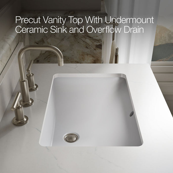 Kohler Solive 60" bathroom vanity cabinet with sinks and quartz top