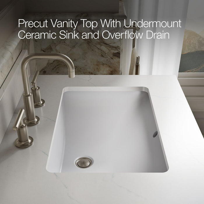 Kohler Solive 60" bathroom vanity cabinet with sinks and quartz top