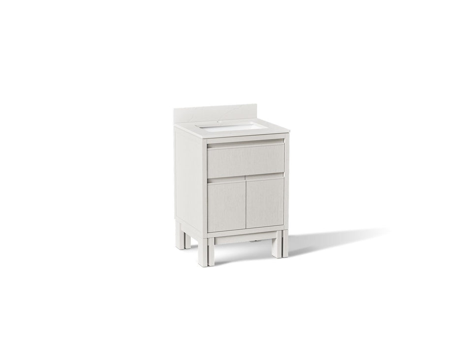 KOHLER K-33015 Solive 24" bathroom vanity cabinet with sink and quartz top