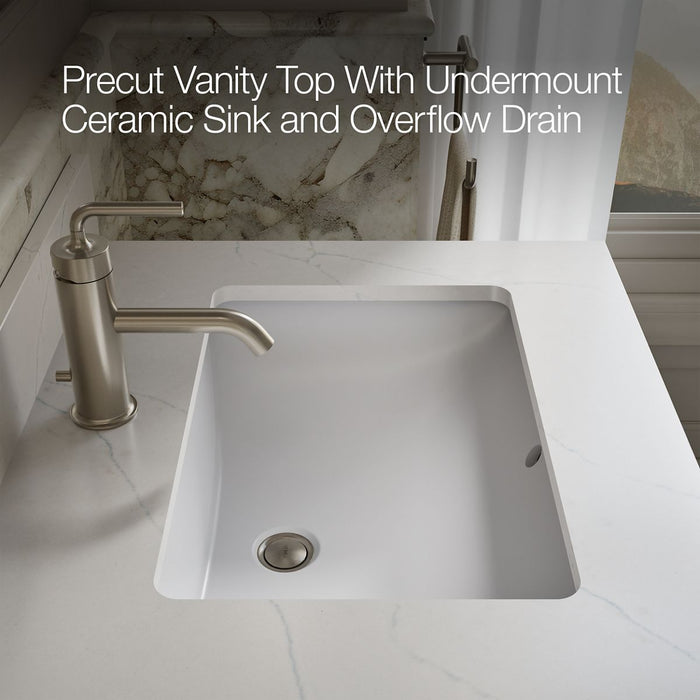 Kohler Solive 24" bathroom vanity cabinet with sink and quartz top