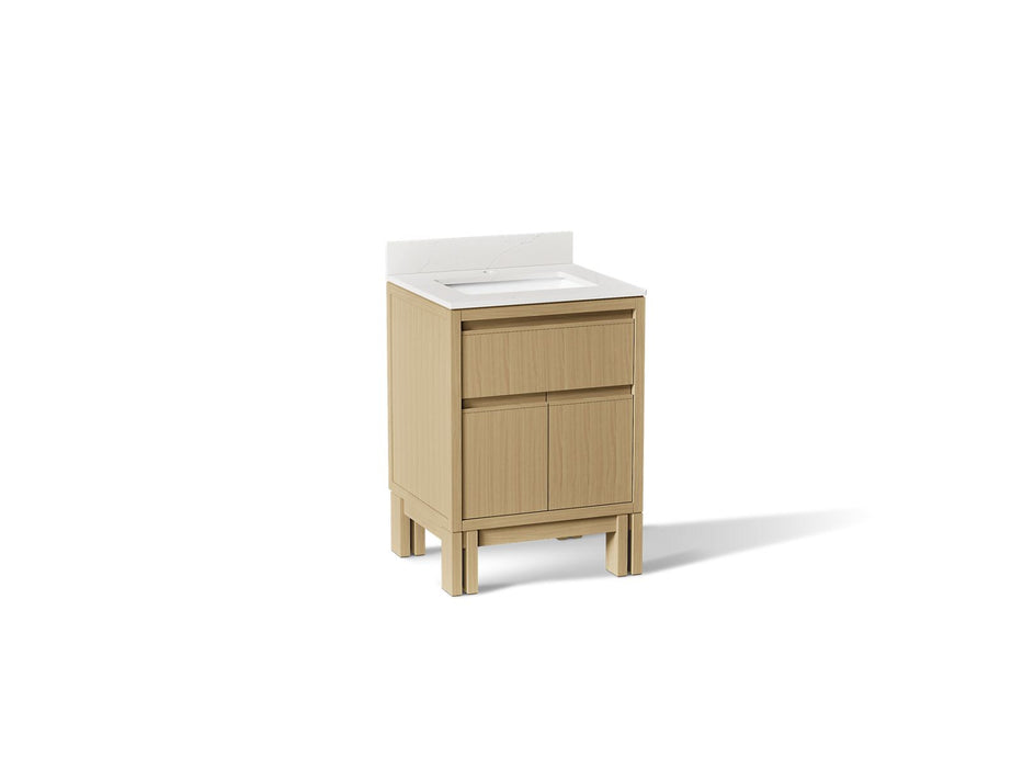 Kohler Solive 24" bathroom vanity cabinet with sink and quartz top