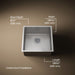 KOHLER K-33152 Strive 18-1/4" undermount single-bowl bar sink