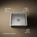 KOHLER K-33153 Strive 20" undermount single-bowl bar sink