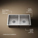 KOHLER K-33154 Strive 29-1/2" undermount double-bowl kitchen sink