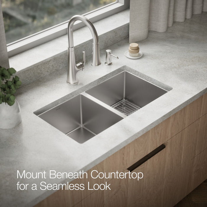 KOHLER K-33154 Strive 29-1/2" undermount double-bowl kitchen sink