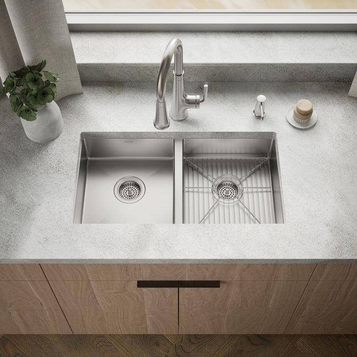 KOHLER K-33155 Strive 29-1/2" undermount double-bowl kitchen sink