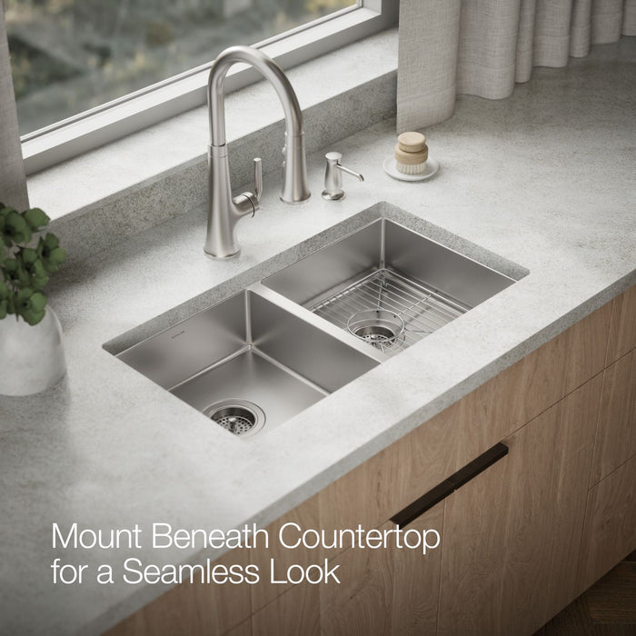KOHLER K-33155 Strive 29-1/2" undermount double-bowl kitchen sink