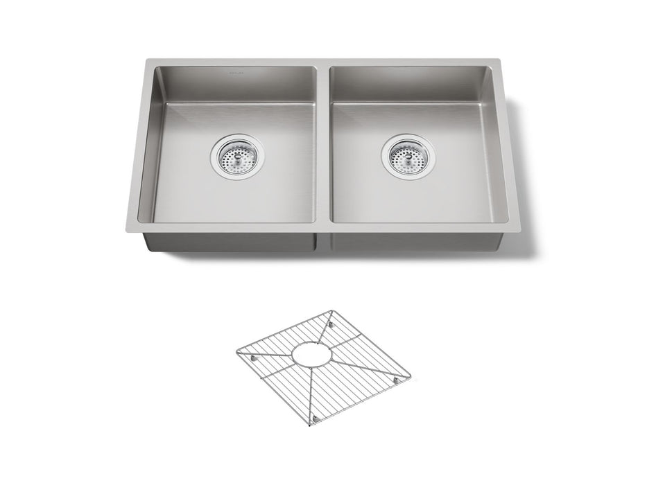 KOHLER K-33155 Strive 29-1/2" undermount double-bowl kitchen sink