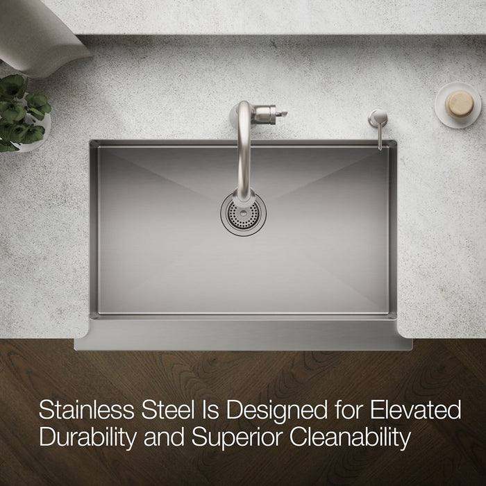 Kohler Strive 32-1/2" undermount single-bowl farmhouse kitchen sink