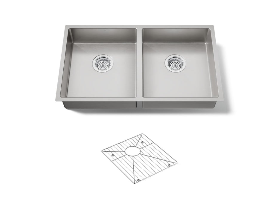 KOHLER K-33160 Strive 32" undermount double-bowl kitchen sink