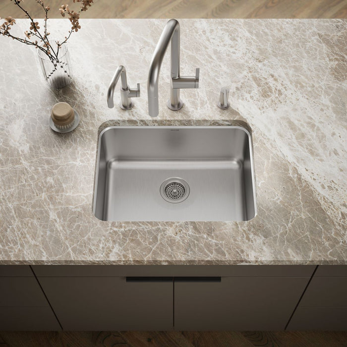 KOHLER Undertone 23" undermount single-bowl kitchen sink