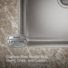 KOHLER Undertone 23" undermount single-bowl kitchen sink