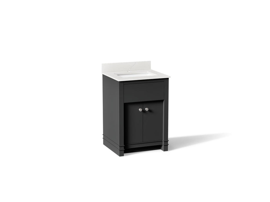 KOHLER K-33264 Alouette 24" bathroom vanity cabinet with sink and quartz top