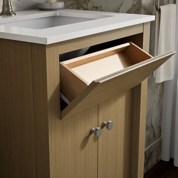 Kohler Alouette 24" bathroom vanity cabinet with sink and quartz top