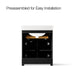 Kohler Alouette 30" bathroom vanity cabinet with sink and quartz top
