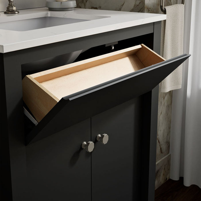 Kohler Alouette 30" bathroom vanity cabinet with sink and quartz top