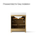 Kohler Alouette 30" bathroom vanity cabinet with sink and quartz top