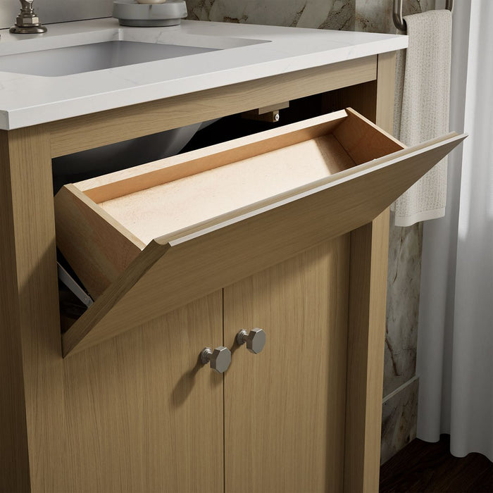 Kohler Alouette 30" bathroom vanity cabinet with sink and quartz top