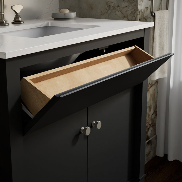 KOHLER K-33266 Alouette 36" bathroom vanity cabinet with sink and quartz top