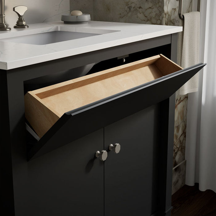 Kohler Alouette 36" bathroom vanity cabinet with sink and quartz top