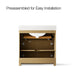 Kohler Alouette 36" bathroom vanity cabinet with sink and quartz top