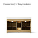Kohler Alouette 60" bathroom vanity cabinet with sinks and quartz top