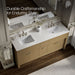 Kohler Alouette 72" bathroom vanity cabinet with sinks and quartz top