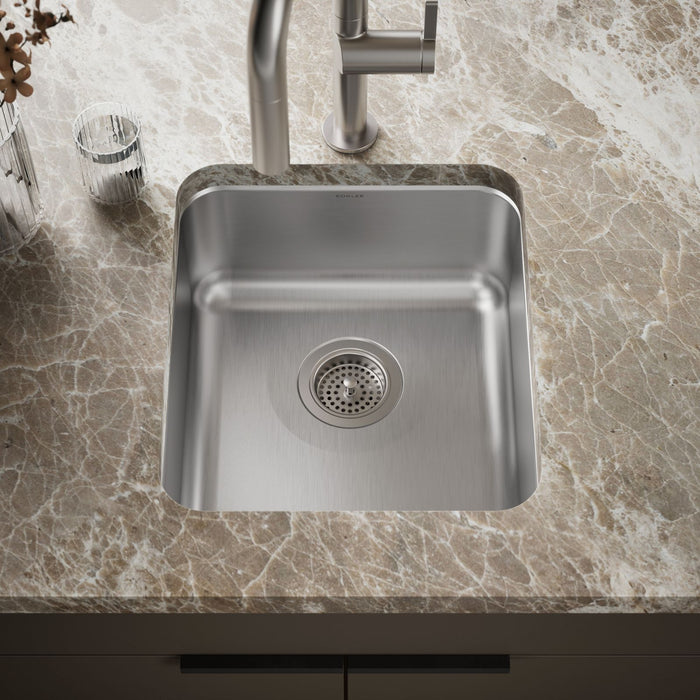KOHLER K-3331 Undertone 15-3/4" undermount single-bowl bar sink