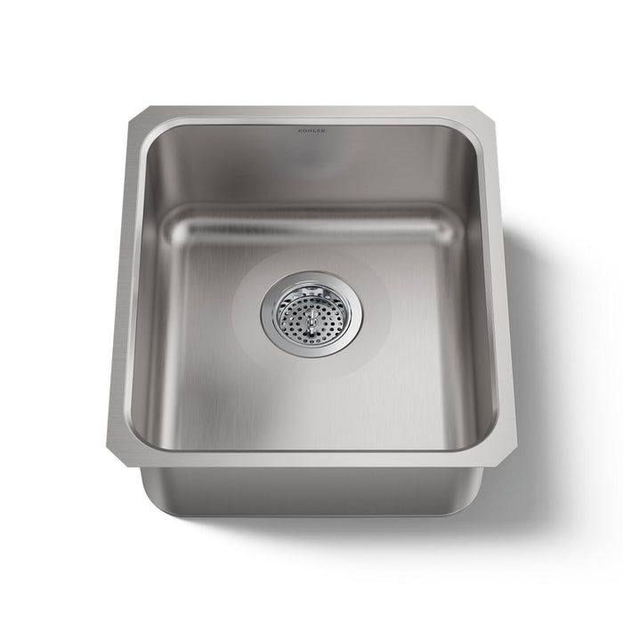 KOHLER Undertone 15-3/4" undermount single-bowl bar sink