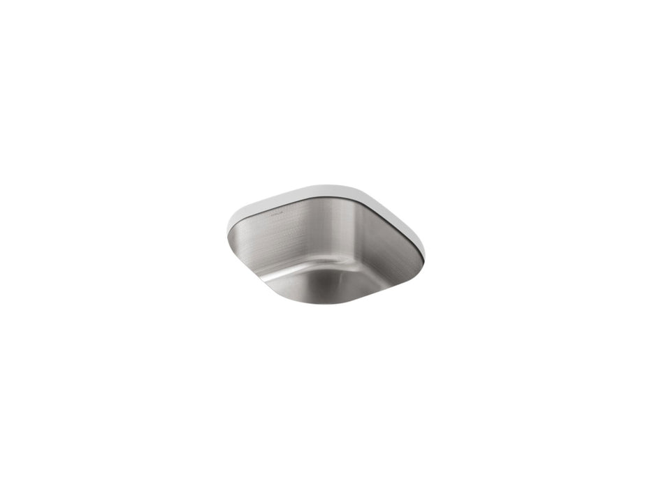 KOHLER Undertone 15-1/2" undermount single-bowl kitchen sink